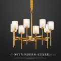 Modern Luxury Crystal Gold Metal Indoor Pendant Lamp